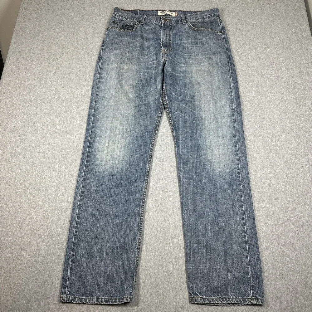 Levi's Y2K 505 Men's Relaxed Fit Faded Denim Jeans Size 36x34(34x33) Whiskered
